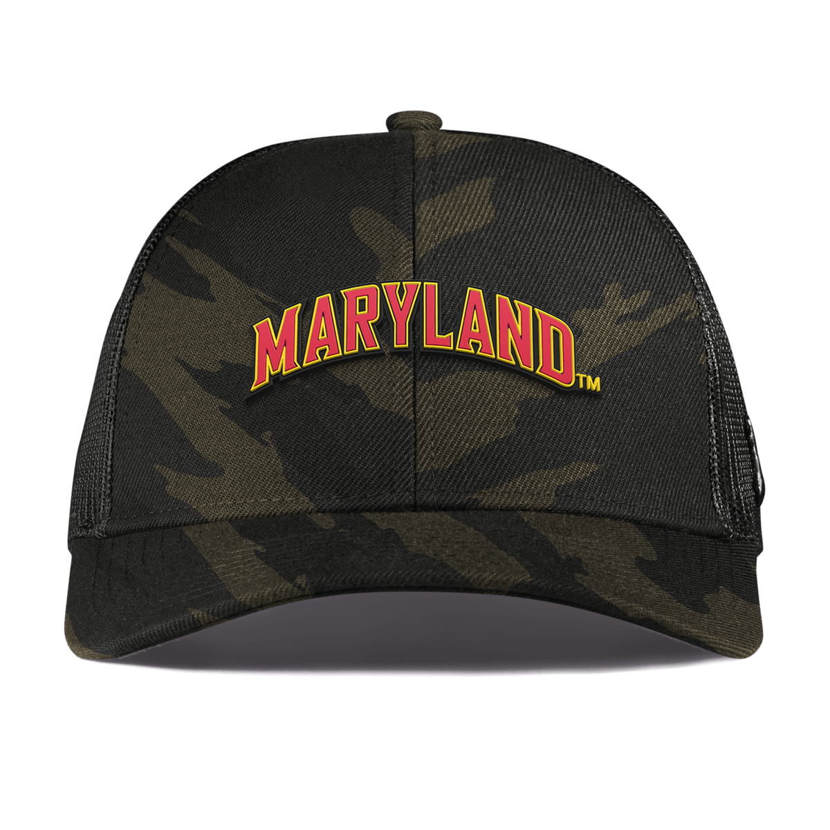 University of Maryland "Maryland Block" Curved Stretch Trucker Midnight Camo