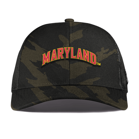 University of Maryland "Maryland Block" Curved Stretch Trucker Midnight Camo