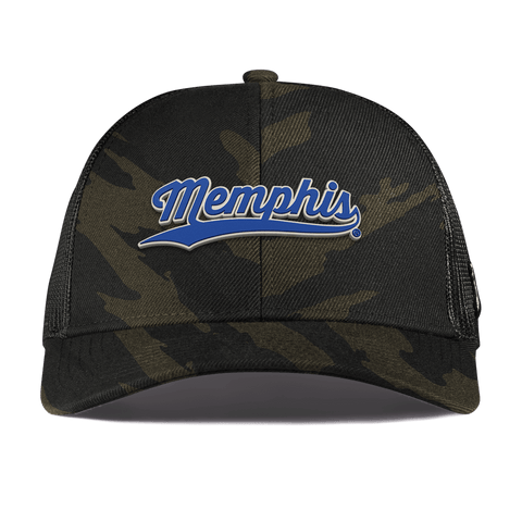 University of Memphis "Memphis Script" Curved Stretch Trucker Midnight Camo