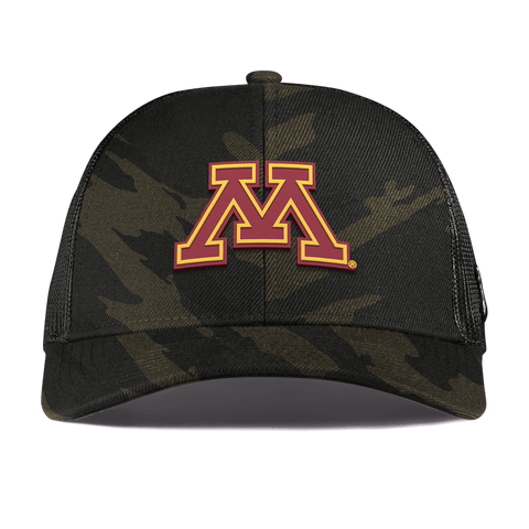 University of Minnesota "Minnesota Team Logo" Curved Stretch Trucker Midnight Camo