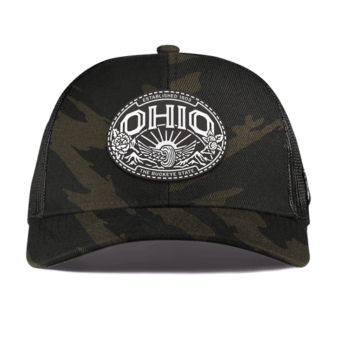 Ohio Traveler Curved Stretch Trucker Midnight Camo