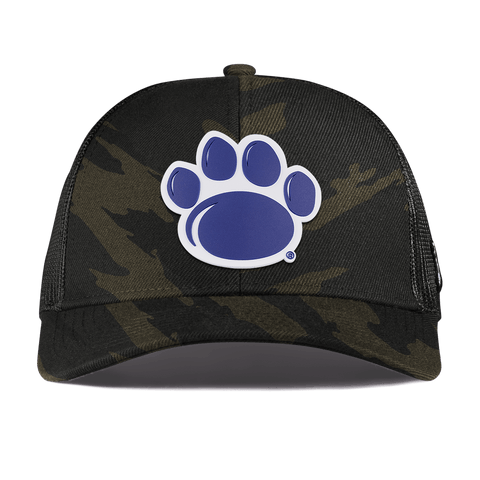 Pennsylvania State University "Penn State Paw" Curved Stretch Trucker Midnight Camo
