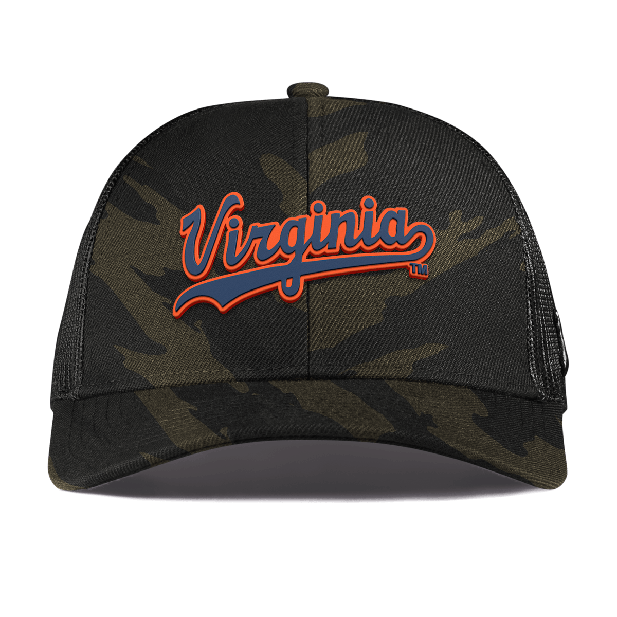 University of Virginia "Virginia Script" Curved Stretch Trucker Midnight Camo