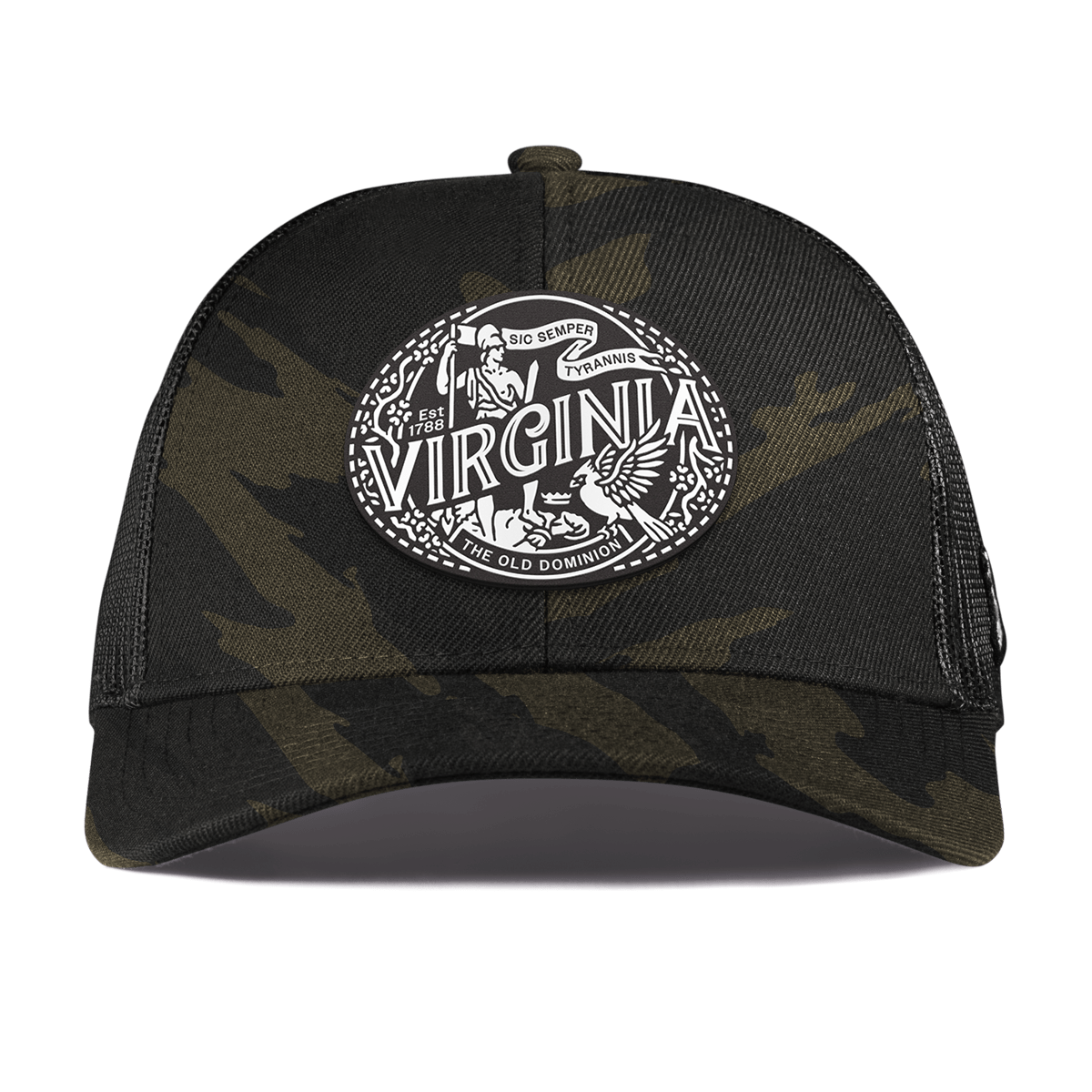 Virginia Traveler Curved Stretch Trucker Midnight Camo