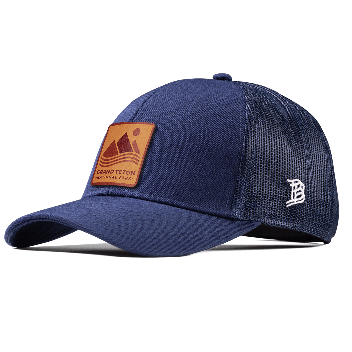 Grand Teton National Park Stretch Snapback Trucker Navy