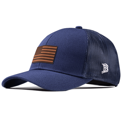 Old Glory Stretch Snapback Trucker Navy