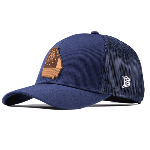 Georgia 4 Stretch Snapback Trucker Navy