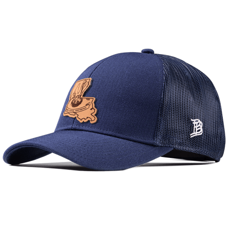 Louisiana 18 Stretch Snapback Trucker Navy
