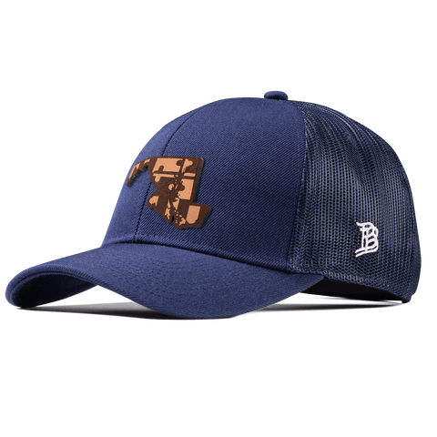 Maryland 7 Stretch Snapback Trucker Navy