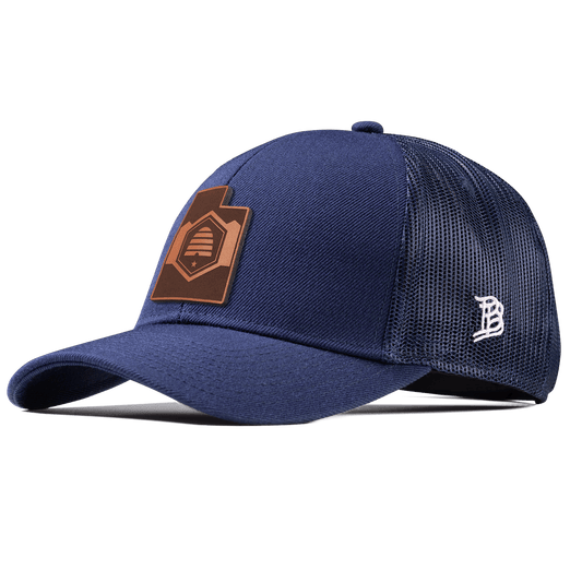 Utah 45 Stretch Snapback Trucker Navy