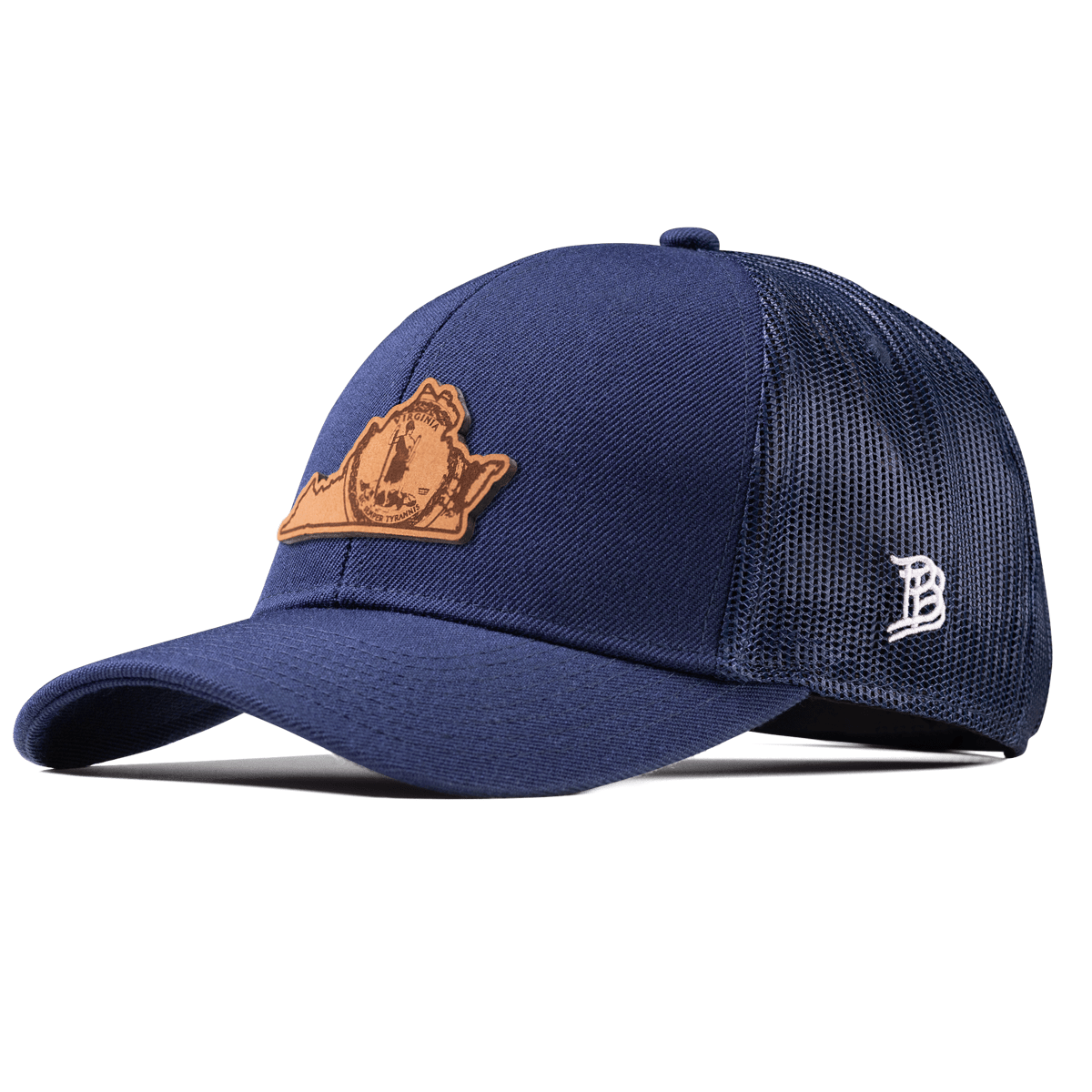 Virginia 10 Stretch Snapback Trucker Navy