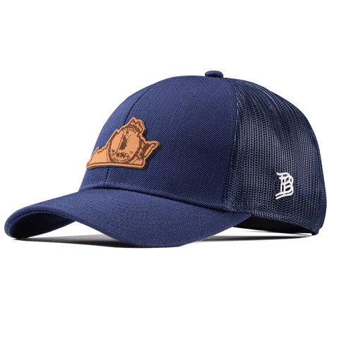 Virginia 10 Stretch Snapback Trucker Navy