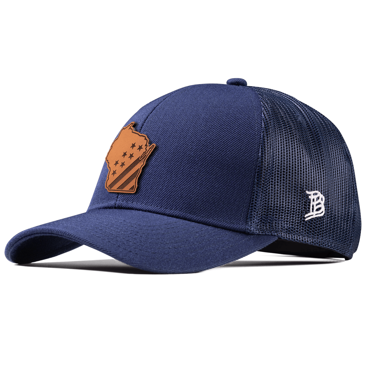 Wisconsin 30 Stretch Snapback Trucker Navy