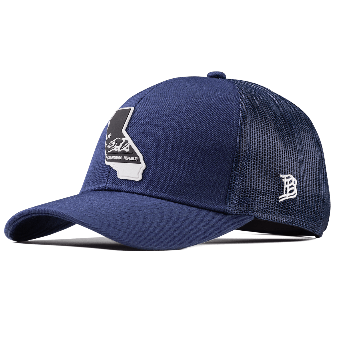 California Vintage Stretch Snapback Trucker Navy