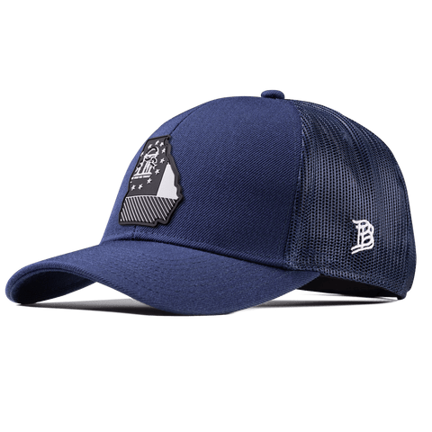 Georgia Vintage Stretch Snapback Trucker Navy