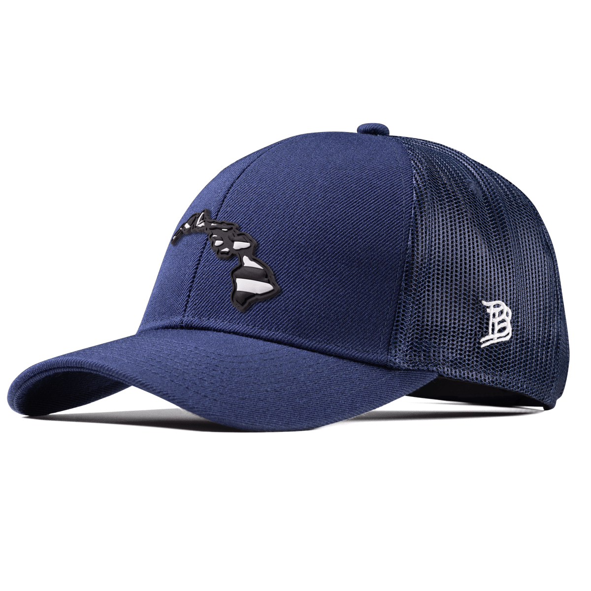 Hawaii Vintage Stretch Snapback Trucker Navy