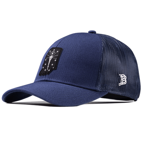 Indiana Vintage Stretch Snapback Trucker Navy