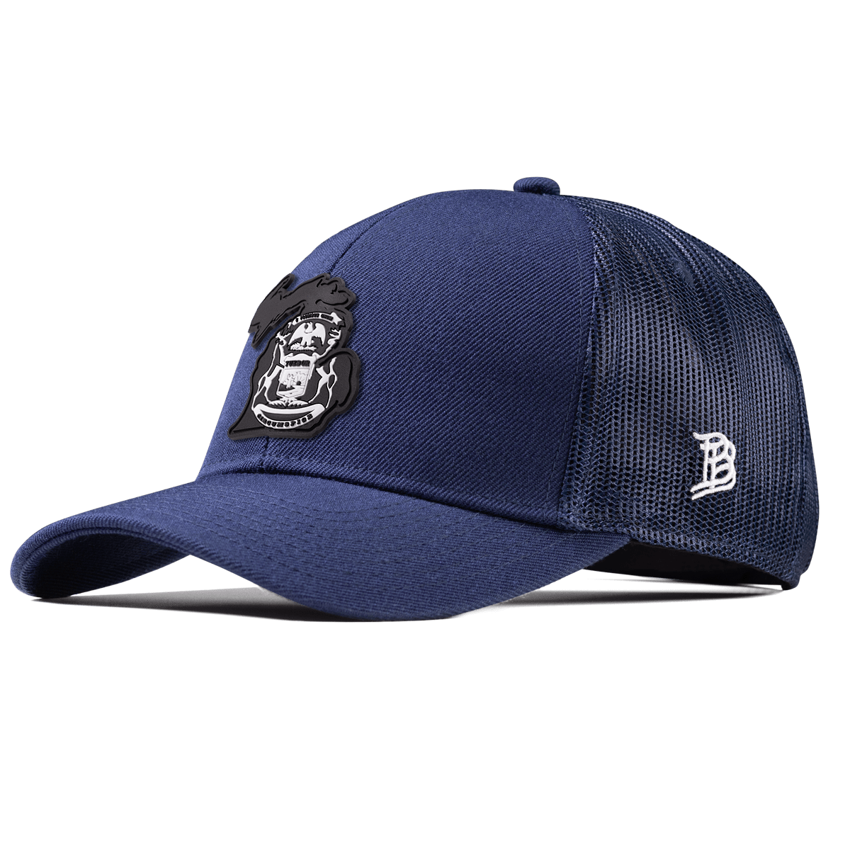 Michigan Vintage Stretch Snapback Trucker Navy