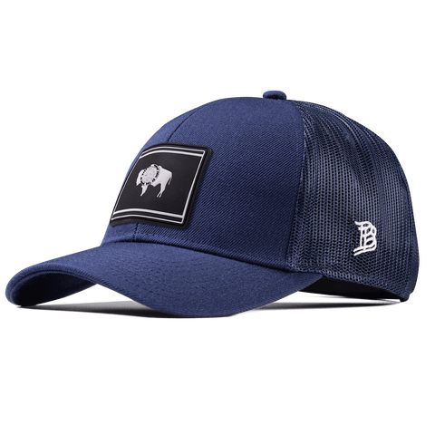 Wyoming Vintage Stretch Snapback Trucker Navy
