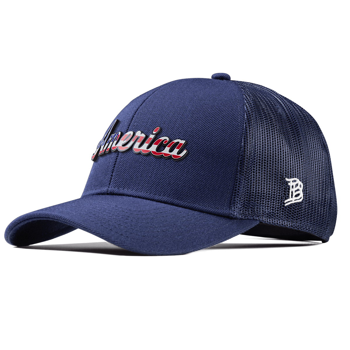 America Stretch Snapback Trucker Navy