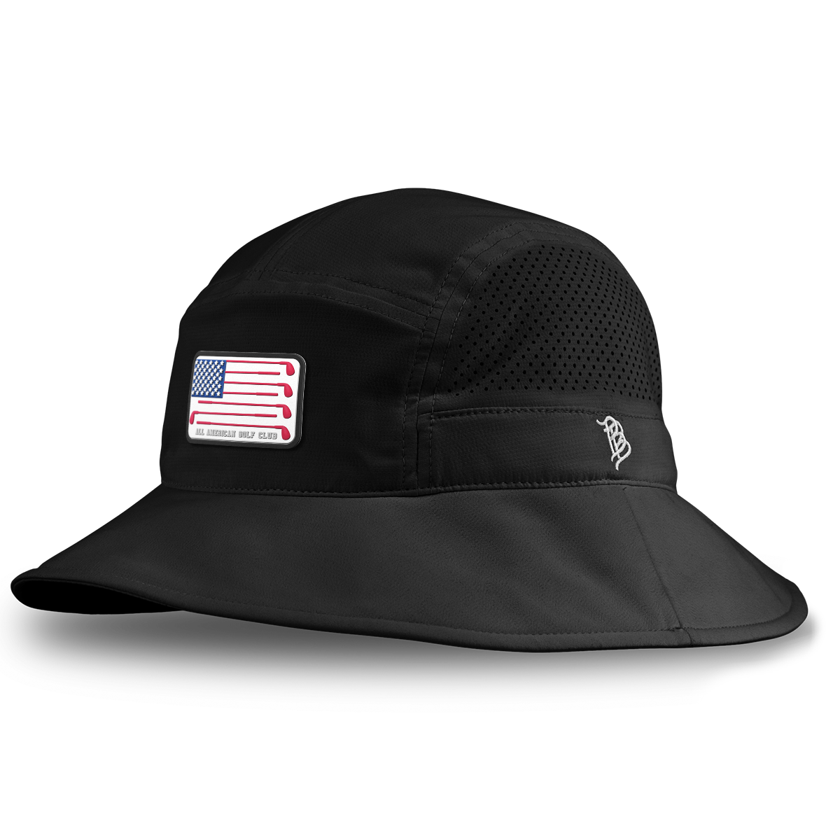 Hailey Ostrom "All American Golf Club" DualActive™ Performance Bucket Hat Black