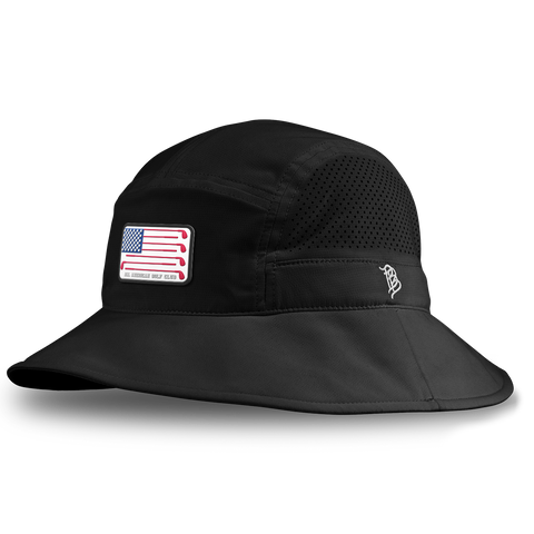 Hailey Ostrom "All American Golf Club" DualActive™ Performance Bucket Hat Black