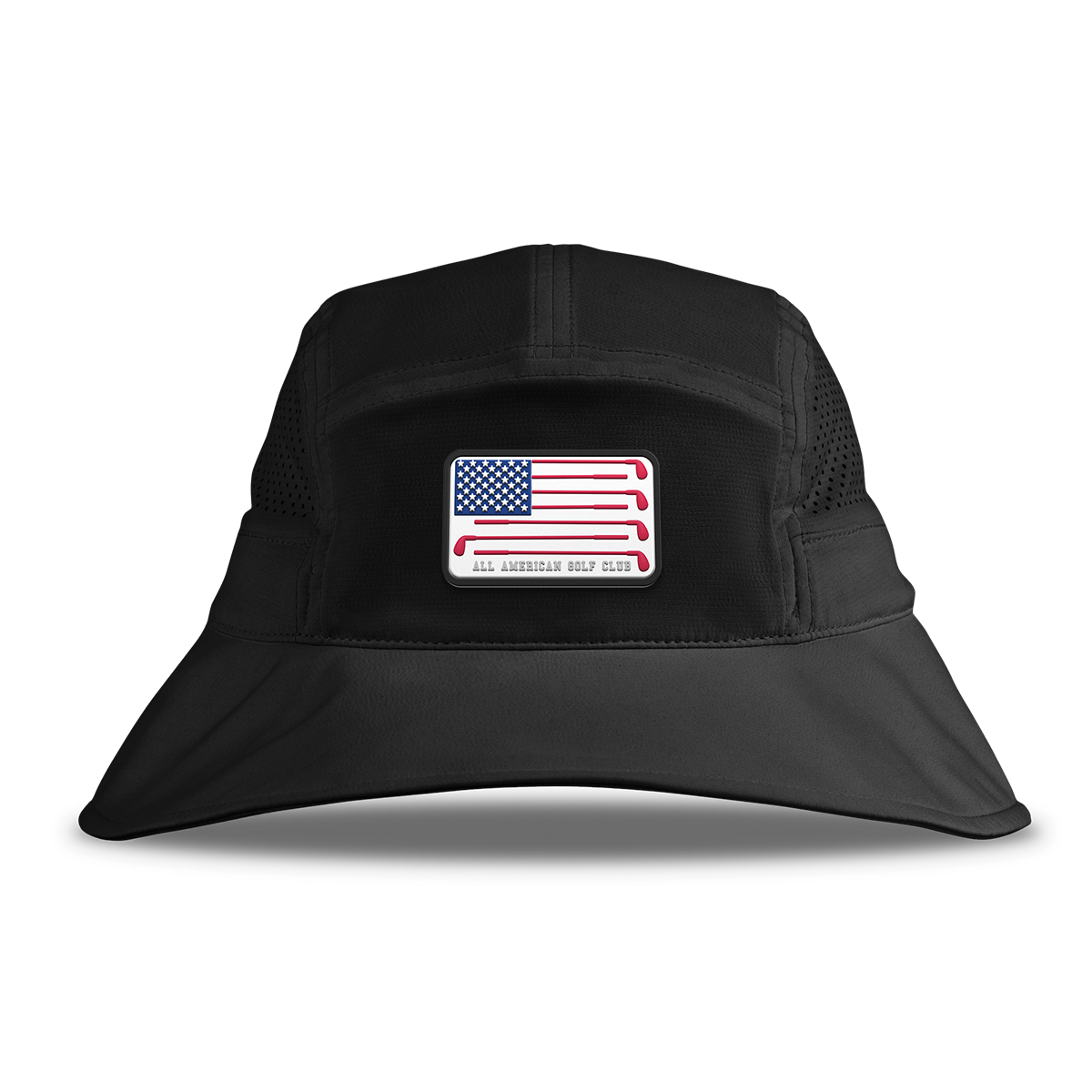 Hailey Ostrom "All American Golf Club" DualActive™ Performance Bucket Hat Black