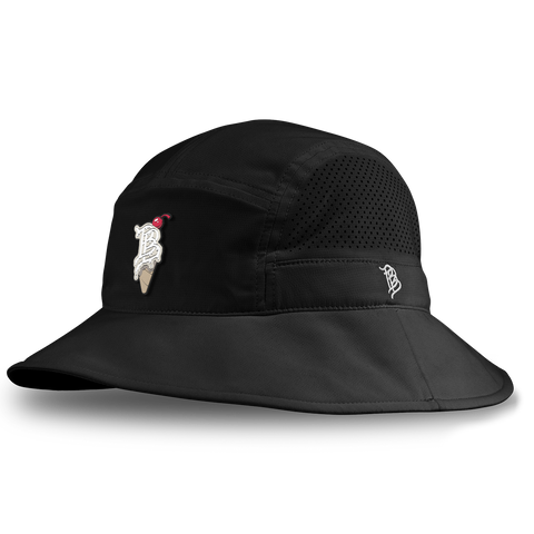 BB Drip Cone DualActive™ Performance Bucket Hat Black