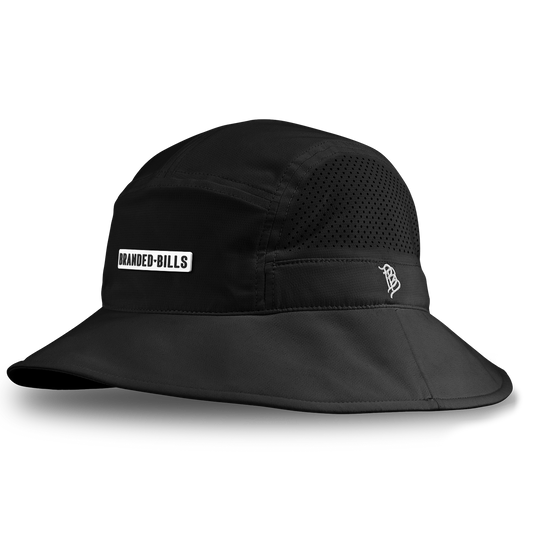 BB Stretch PVC DualActive™ Performance Bucket Hat Black