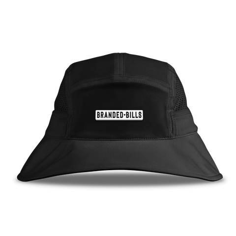 BB Stretch PVC DualActive™ Performance Bucket Hat Black