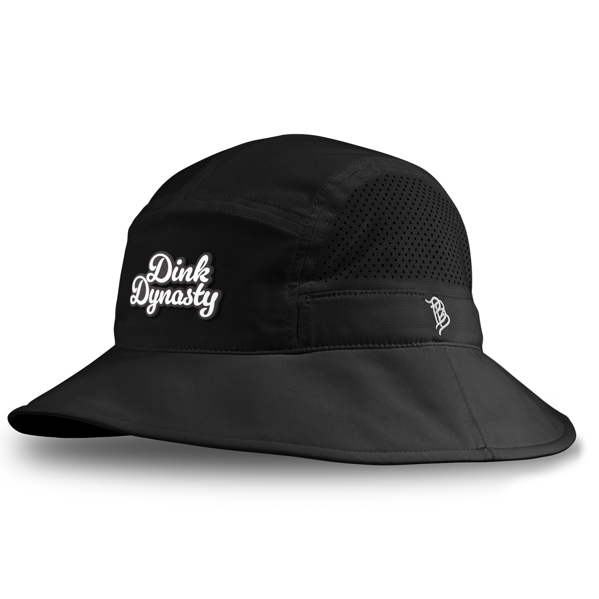 Dink Dynasty Script DualActive™ Performance Bucket Hat Black