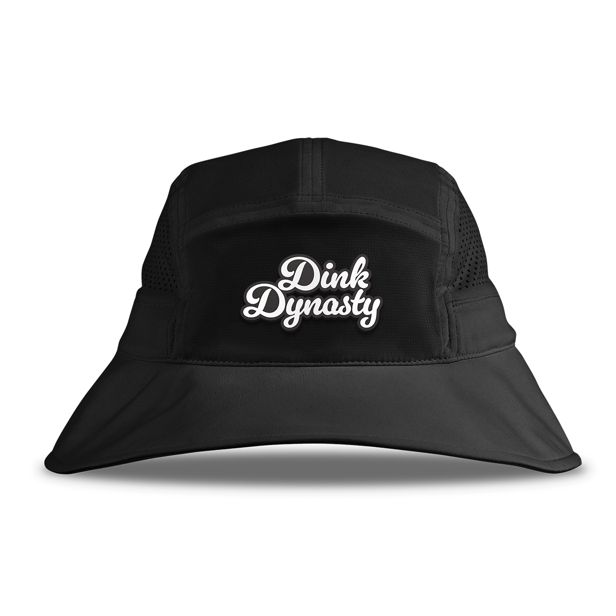 Dink Dynasty Script DualActive™ Performance Bucket Hat Black