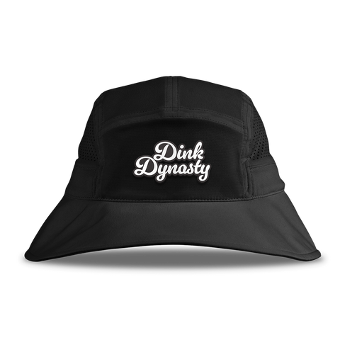 Dink Dynasty Script DualActive™ Performance Bucket Hat Black
