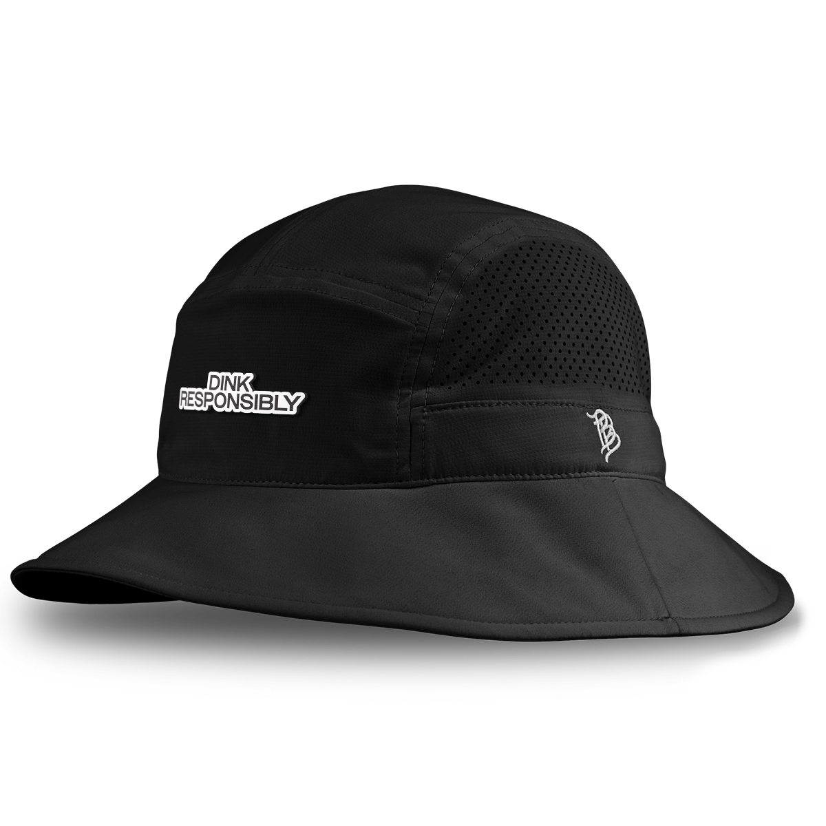 Dink Responsibly DualActive™ Performance Bucket Hat Black