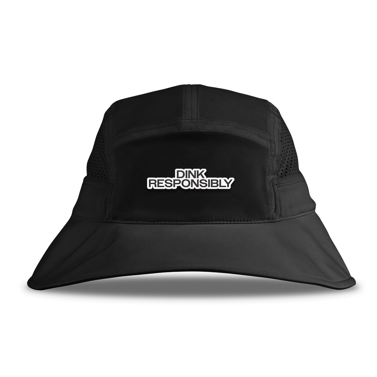 Dink Responsibly DualActive™ Performance Bucket Hat Black