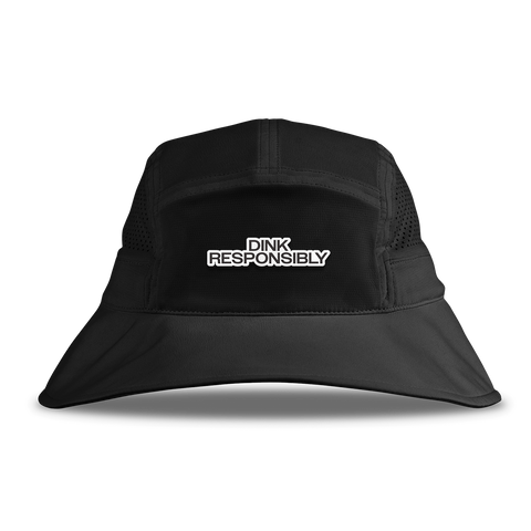 Dink Responsibly DualActive™ Performance Bucket Hat Black