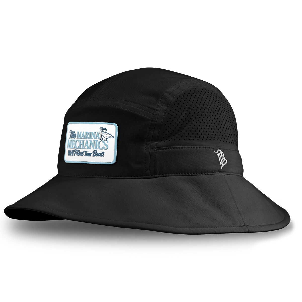 Marina Mechanics DualActive™ Performance Bucket Hat Black
