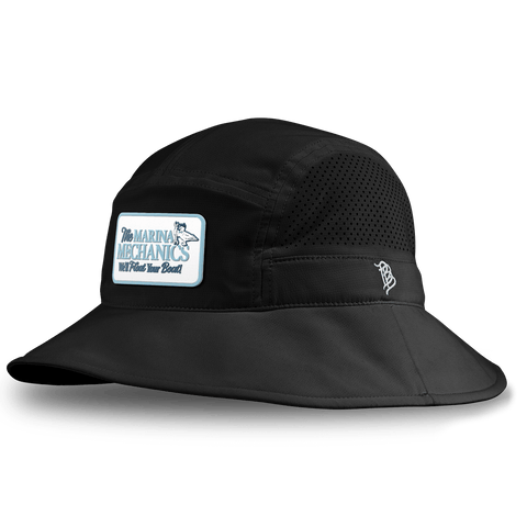 Marina Mechanics DualActive™ Performance Bucket Hat Black