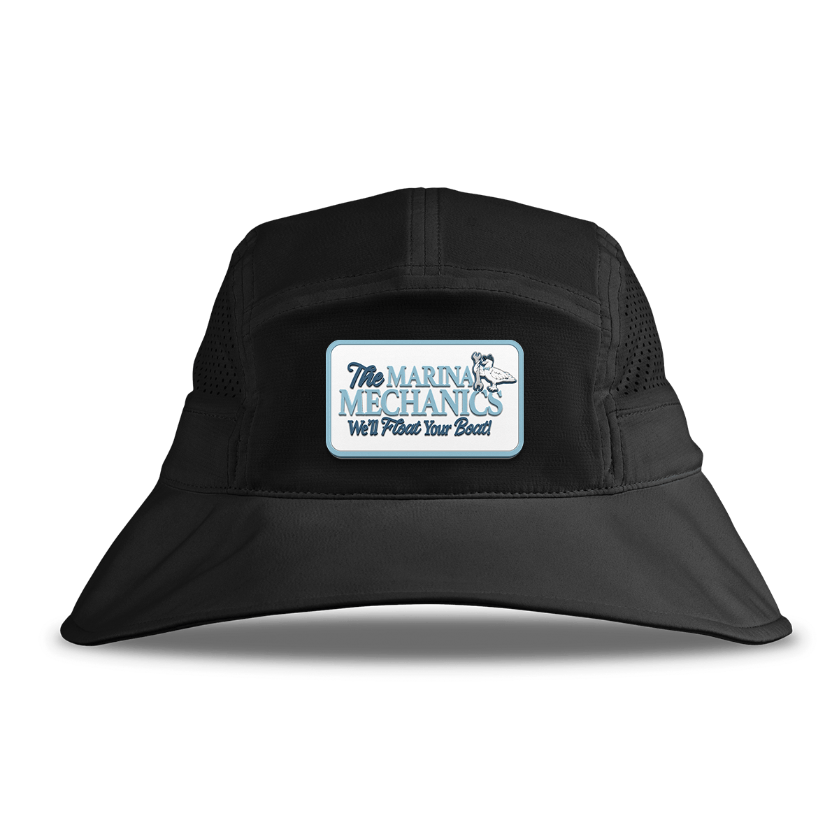 Marina Mechanics DualActive™ Performance Bucket Hat Black