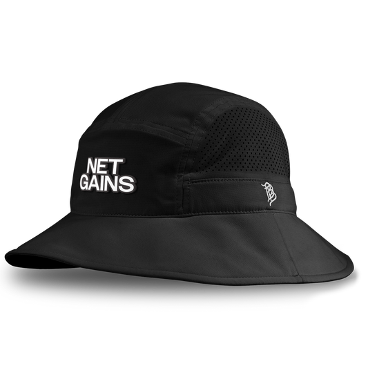 Net Gains DualActive™ Performance Bucket Hat Black