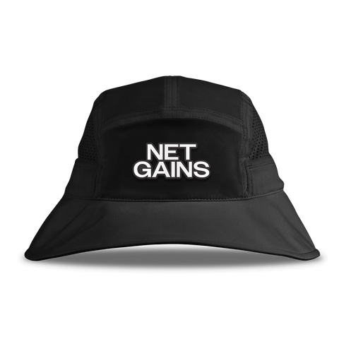 Net Gains DualActive™ Performance Bucket Hat Black