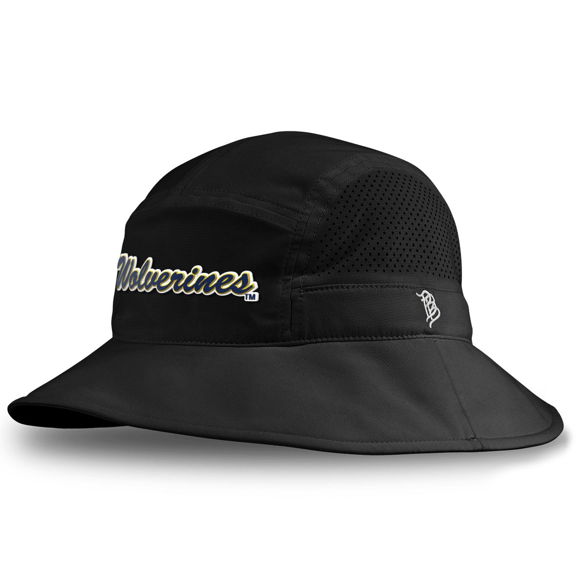 University of Michigan "Wolverines Script" DualActive™ Performance Bucket Hat Black