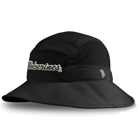 University of Michigan "Wolverines Script" DualActive™ Performance Bucket Hat Black