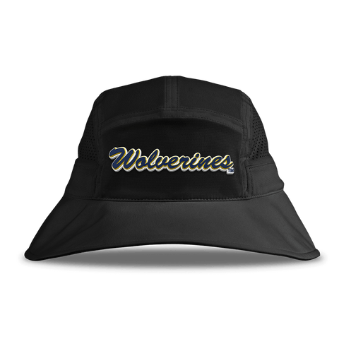 University of Michigan "Wolverines Script" DualActive™ Performance Bucket Hat Black