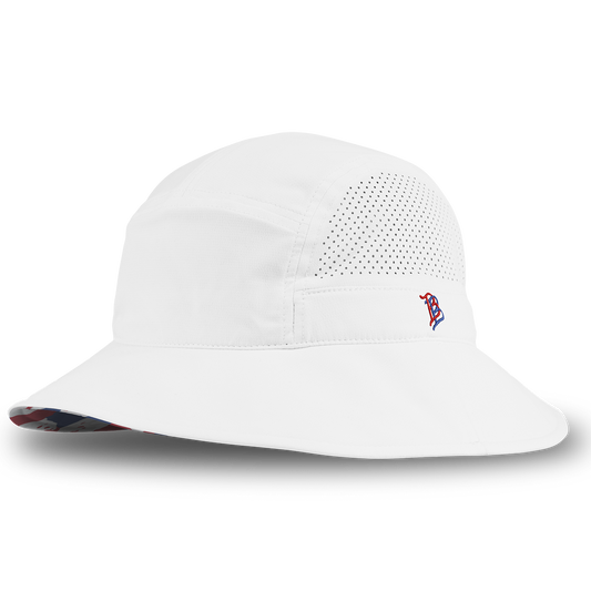 Bare DualActive™ Performance Bucket Hat White/USA Camo