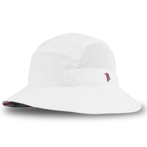 Bare DualActive™ Performance Bucket Hat White/USA Camo