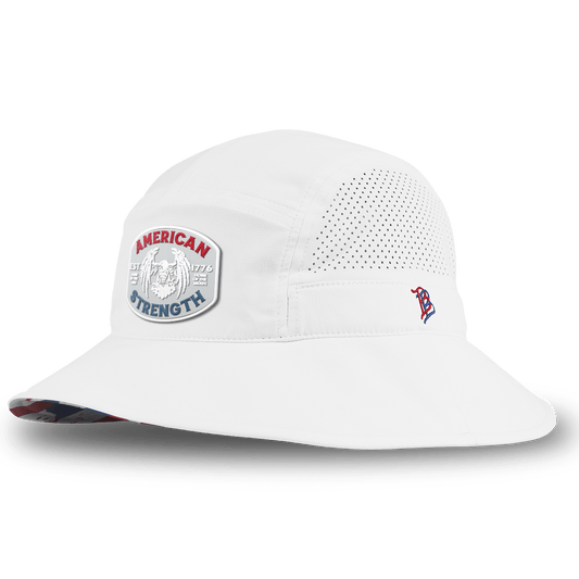 American Strength USA DualActive™ Performance Bucket White/USA Camo