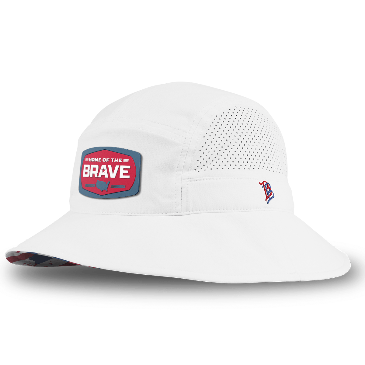 Home of the Brave DualActive™ Performance Bucket White/USA Camo