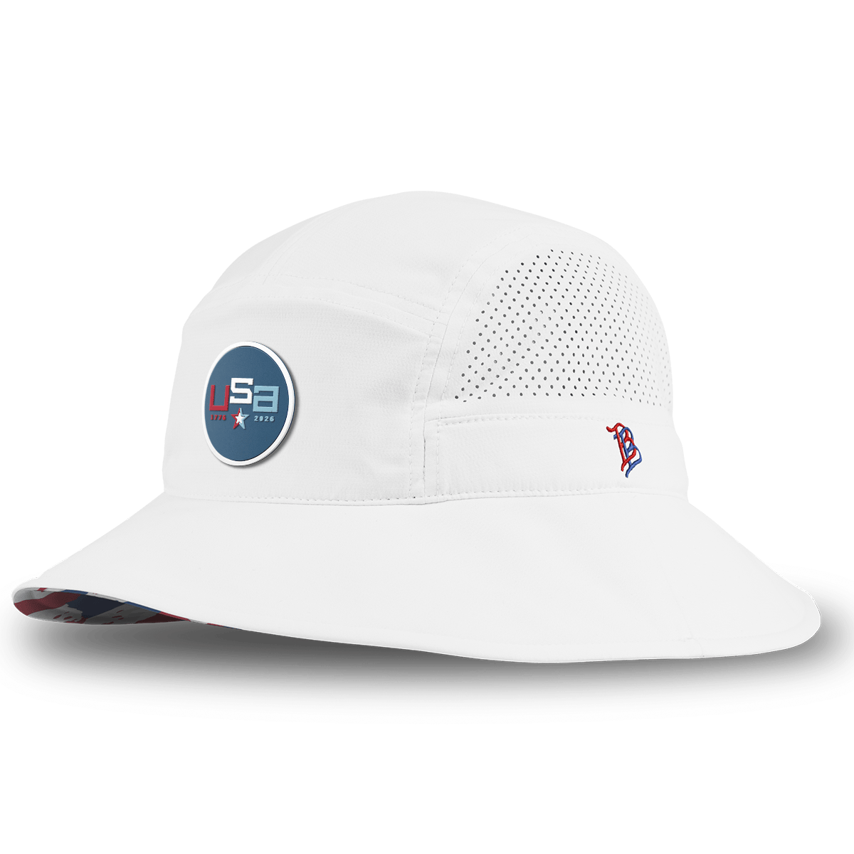 USA 250 DualActive™ Performance Bucket Hat White/USA Camo