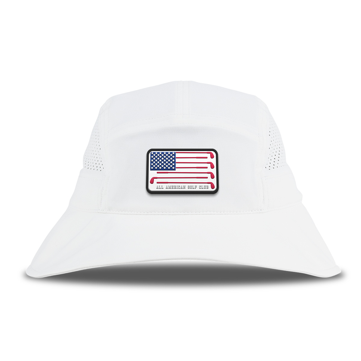 Hailey Ostrom "All American Golf Club" DualActive™ Performance Bucket Hat White